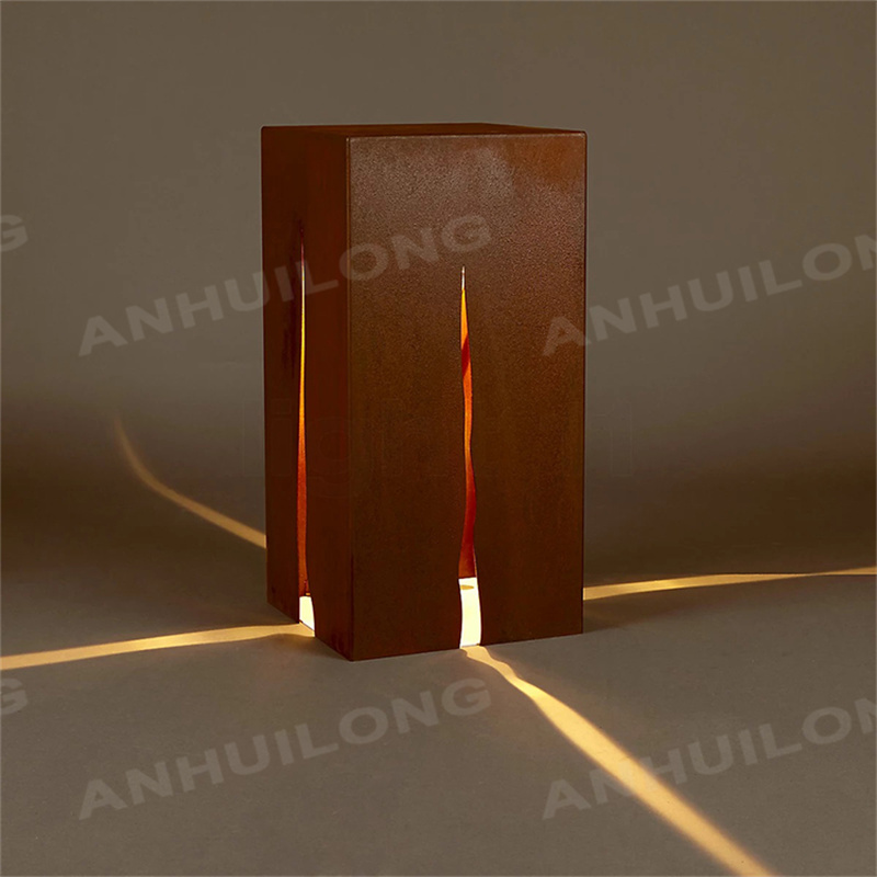 Industrial Style corten steel lighting For Outdoor Furniture